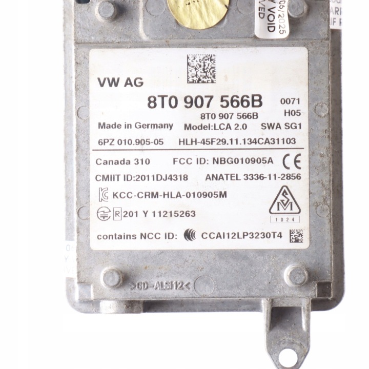 AUDI A4 B8 MODULE CONTRÔLEUR RADAR MORT ZONES ARRIÈRE DROIT 8T0907566B
