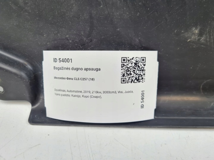 2019 MERCEDES-BENZ CLS C257 PROTECTION ARRIÈRE CHÂSSIS A2136903405
