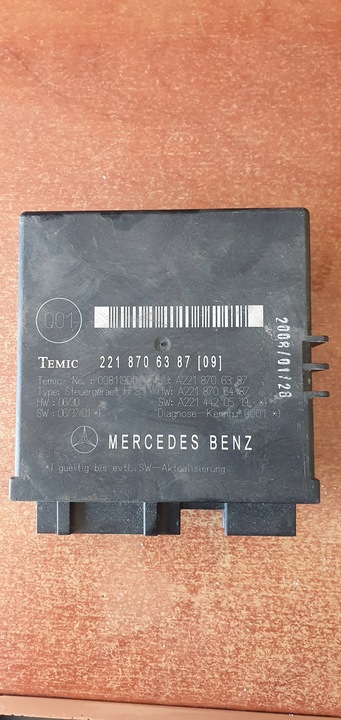 MERCEDES W221 UNIDAD DE CONTROL MÓDULO DE TAPA 2218706387 