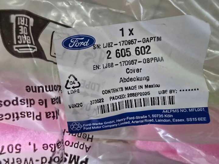 DOUBLURE PARE-CHOCS AVANT AVANT FORD MUSTANG MACH-E 2605602