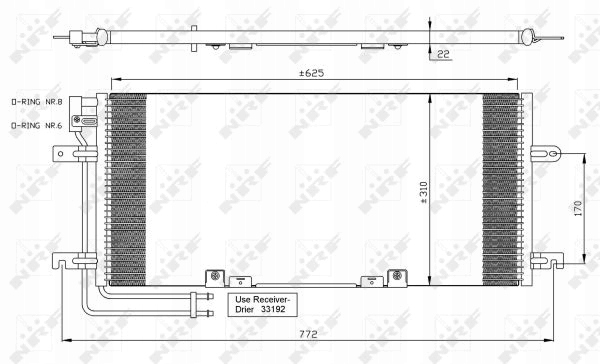 CONDENSADOR DE ACONDICIONADOR VW T4 