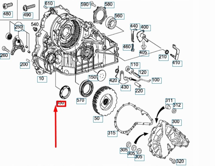 MERCEDES-BENZ C W204 AVANT RIGHT DRIVE AXLE SHAFT JOINT TORIQUE A0139971946