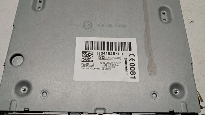 PEUGEOT 3008 I RADIO 98041625XT01