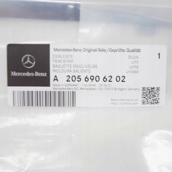 MOULURE DÉCORATIVE MERCEDES-BENZ C 180 C 200 C 220 ORIGINAL A2056906202
