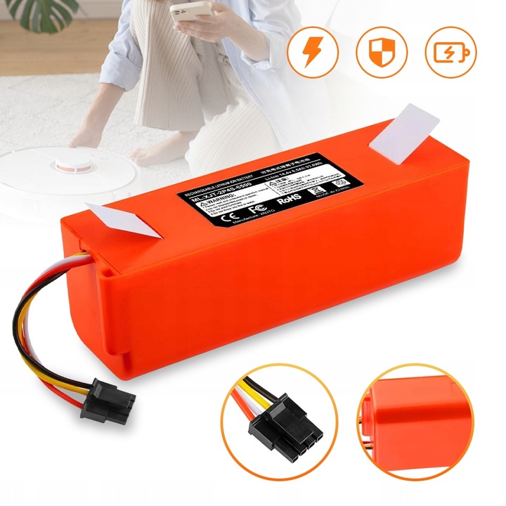 Replacement Battery Xiaomi Mi Roborock S5 Vs S6 Original Roborock