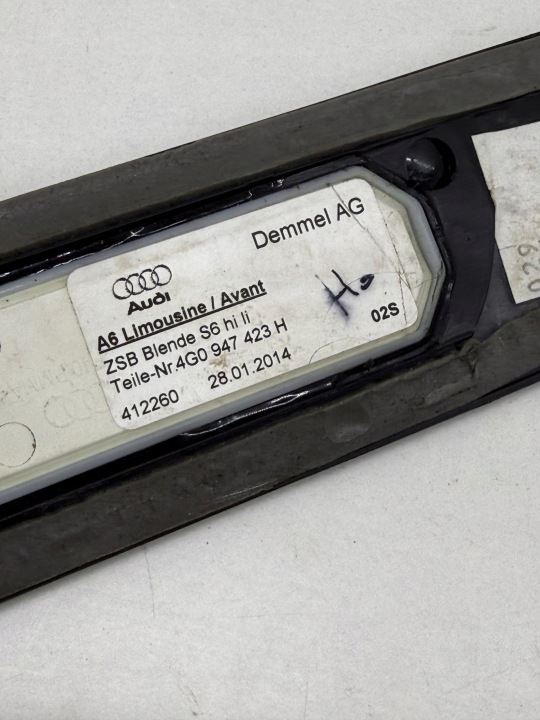 AUDI A6 S6 C7 MOULURE REVÊTEMENT SEUIL LED GAUCHE ARRIÈRE FONCTIONNEL ORIGINAL
