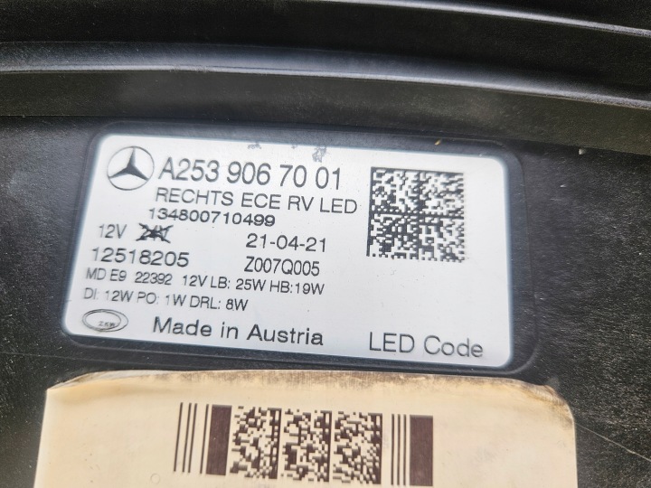 MERCEDES GLC W253 LIFT PHARE COMPLET LED AVANT DROITE