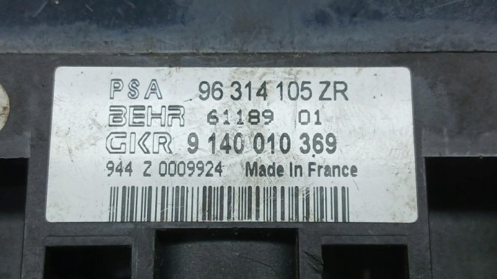 PANNEAU CLIMATISATION CITROEN XSARA PICASSO 00R 1.8B 96314105ZR