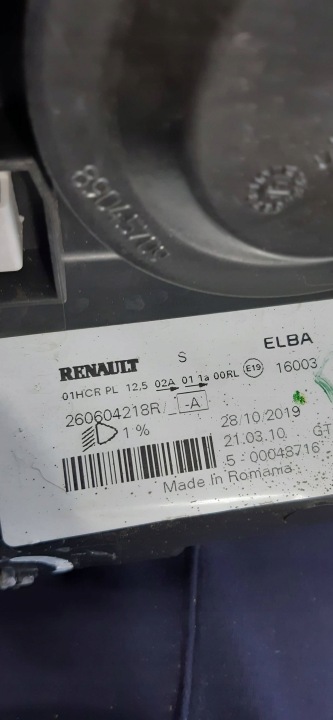DACIA LOGAN II PHARE GAUCHE AVANT AVANT 260604218R