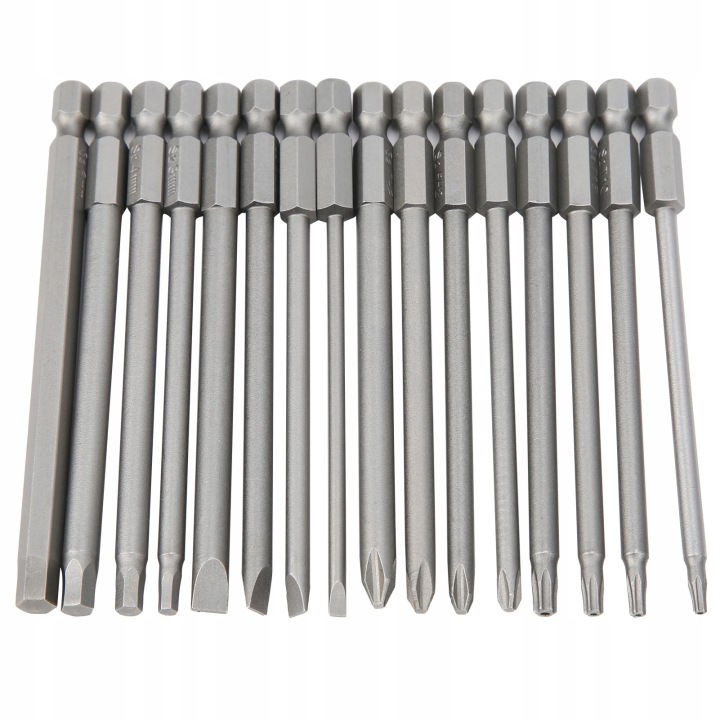 16 PIÈCES 100MM KIT BITOW WKRETAKOW SZESCIOKATNYCH AVEC NACIECIEM G8
