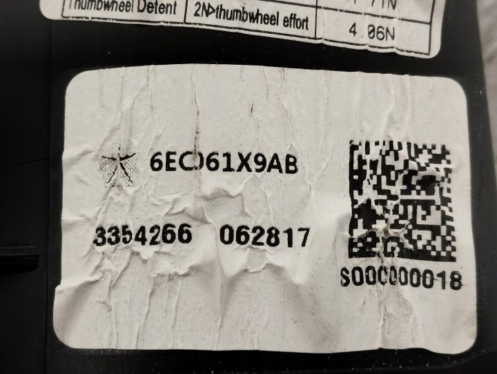 BUSE SÉCURITÉ CHRYSLER PACIFICA 2018 6EC061X9AB