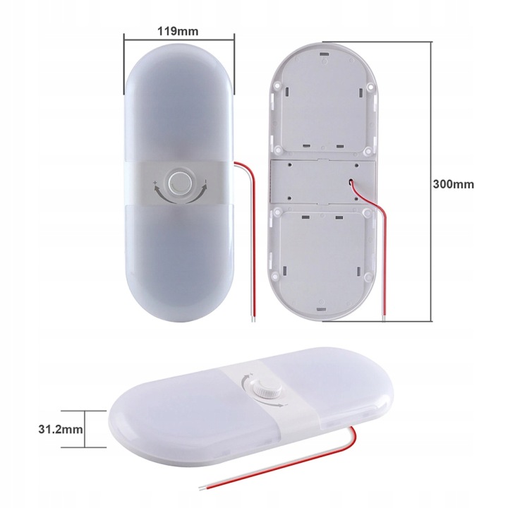 PHARE SUFITOWA LED VERS 12V-24V AVEC MOZLIWOSCIA