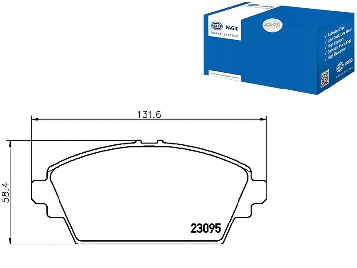 HELLA PAGID ZAPATAS DE FRENADO 410604U125 410604U126 