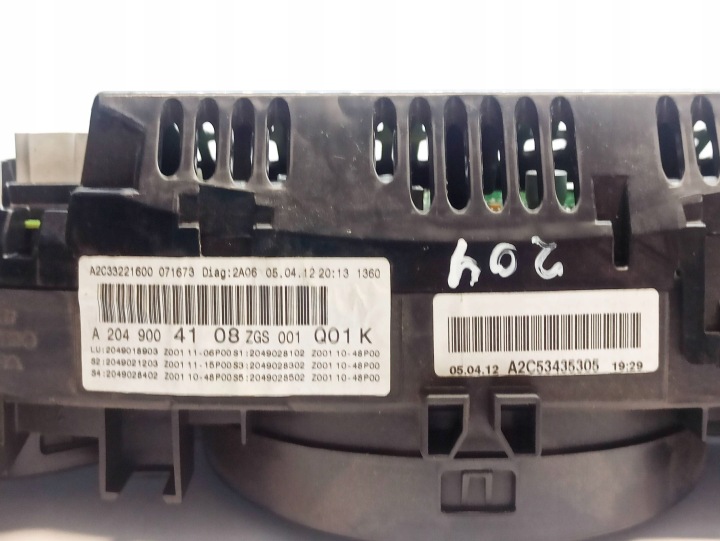 MERCEDES-BENZ C W204 2012 COMPTEUR COMPTEUR DE VITESSE