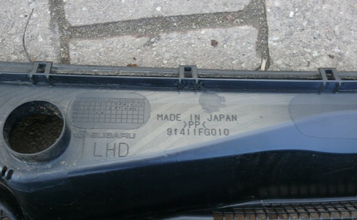 DOUBLURE DE PASSAGE DE ROUE SUBARU IMPREZA III 3 XV HAYON 07-11 EUROPE 91411FG010