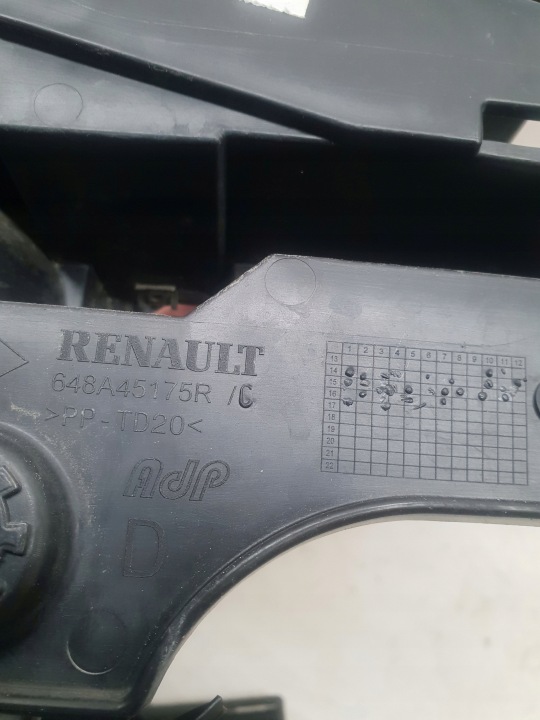 RENAULT TWINGO III 14-18 GLISSIÈRE FIXATION CHARNIÈRE CAPOTS AVANT GAUCHE DROIT