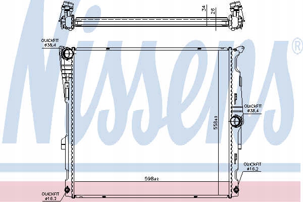 RADIATEUR MOTEUR NISSENS 60811