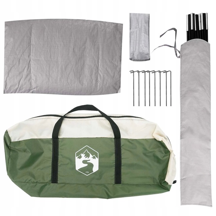 TENTE AUTOMOBILE VERT 239 X 210 X 210 CM POLYESTER I ACIER