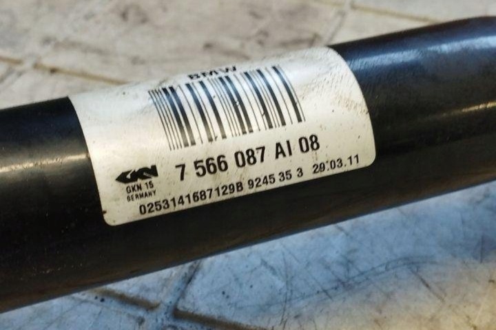 DEMI-ARBRE ARRIÈRE DROITE BMW 5 GRAN TURISMO (F07) 7566087 3.0L GASOLINE 225KW