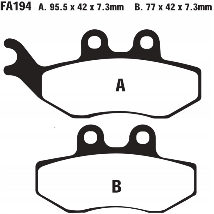 PLAQUETTES FREIN SFA ORIGINE SCOOTER SFA194