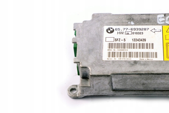 BMW E60 E61 E63 MODULE CONTRÔLEUR CAPTEUR COUSSINS D'AIR AIRBAG 6939287