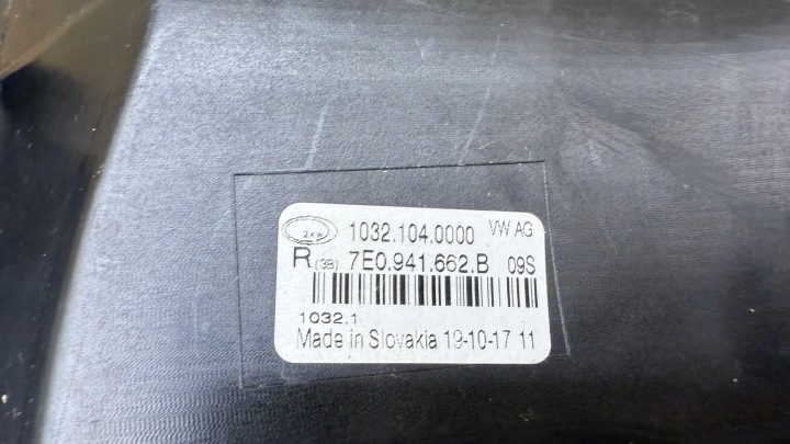 DROIT PHARES ANTIBROUILLARD ANTIBUÉE VW TRANSPORTER T6 7E 7E0941662B K134/96L