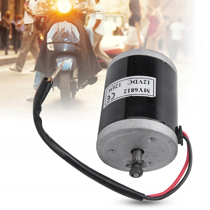 MY6812 DC 12V 120W MOTEUR SZCZOTKOWANY VERS SCOOTER ÉLECTRIQUE CYCLISTE