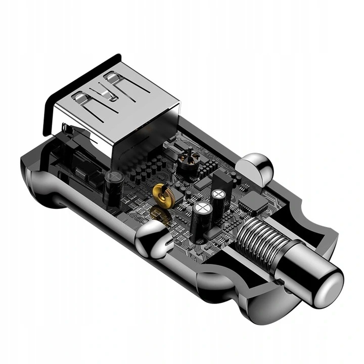 BASEUS MINI DISPOSITIVO DE CARGA SAMOCHODWA TRAGALUZ 2XUSB 3.1A 