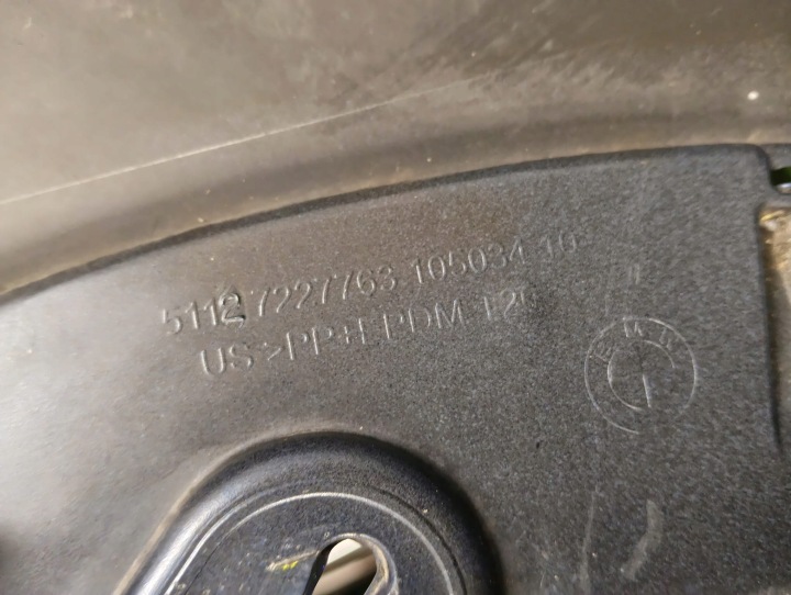 BMW X5 E70 LIFT 10-13 PARE-CHOCS ARRIÈRE ARRIÈRE 7227763 2PDC