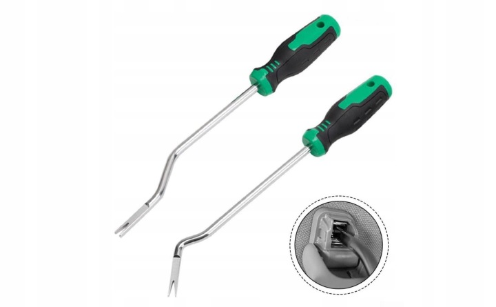 2 PCS NARZEDZIE VERS USUWANIA HACZYKOW TYPE V, BILATÉRAL VERS DÉMONTAGE UCHWYTOW AUTOMOBILES