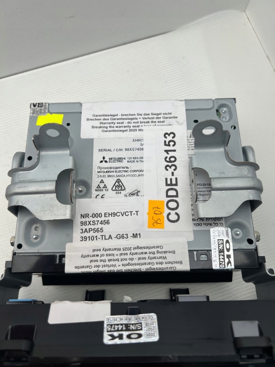 HONDA CR-V V 2018+ NAVIGATION RADIO 39101TLAG73M1 CODE