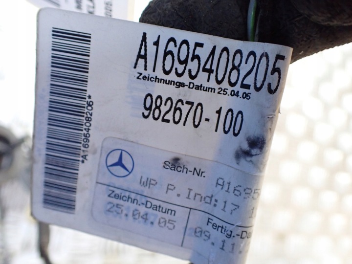 FAISCEAU DE CÂBLES PORTES ARRIÈRE MERCEDES B 180 W245 2.0CDI 2007R 191 A1695408205 11788