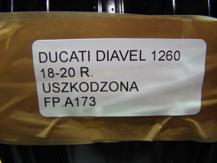 JANTE KOLO AVANT DUCATI DIAVEL 1260 18-20 ENDOMMAGÉE KRZYWE RANTY