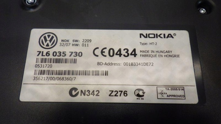 MODULE CONTRÔLEUR BLUETOOTH VW PASSAT B6 7L6035730 PASSAT B6