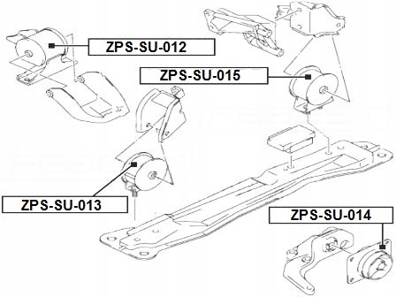 COUSSIN MOTEUR SX4 06- ARRIÈRE