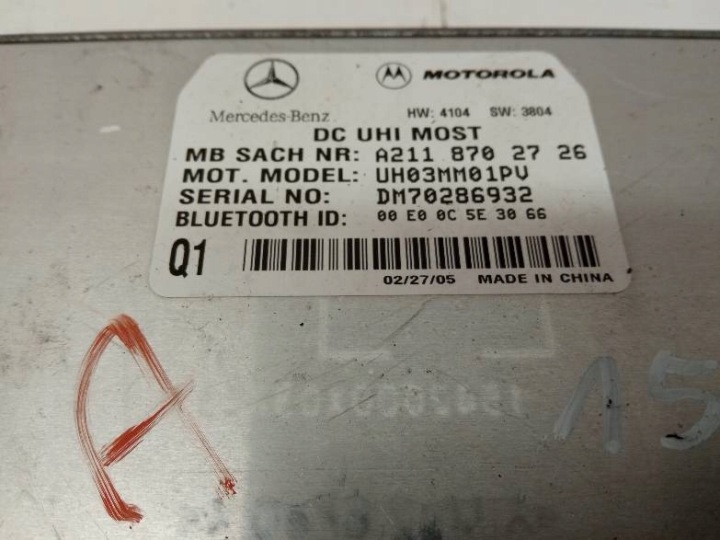 MODULE KIT 4 PIÈCES 2208203685 2118209126 MERCEDES S-KLASA IV W220