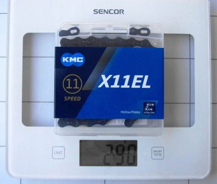 CHAÎNE 11RZ. KMC X11EL BK TECH 118OG. COFFRE
