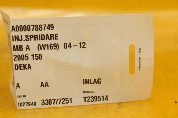 INJECTEUR INJECTEUR MERCEDES W169 1.5 8V A0000788749