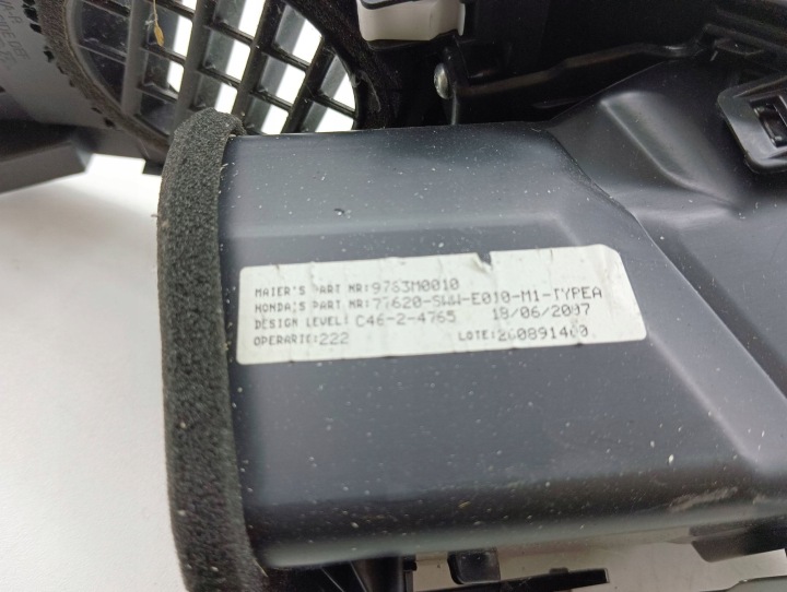HONDA CR-V GRILLE CONDUIT D'AIR LATÉRALE TABLEAU DE BORD 2008 77620SWA