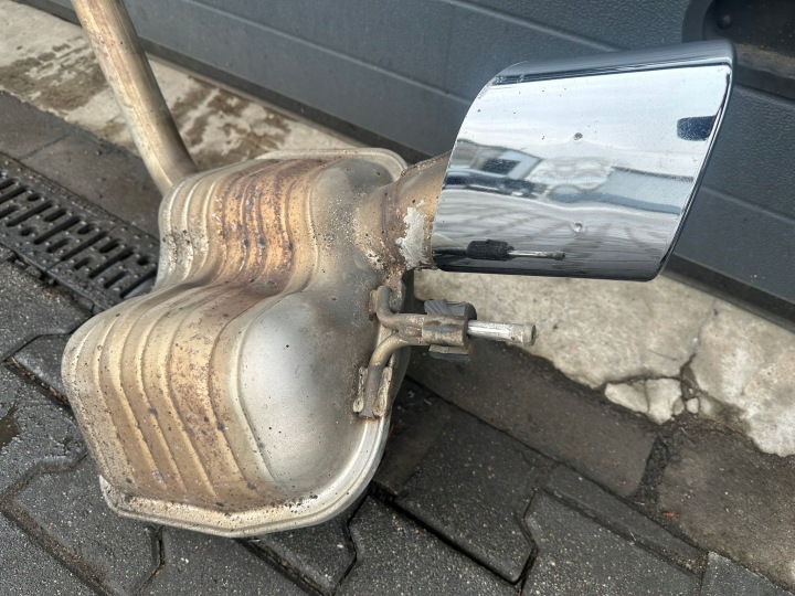 ÉCHAPPEMENT SILENCIEUX EXHAUST, EMBOUTS BOÎTES MERCEDES SL R230, W230 H2 5.0