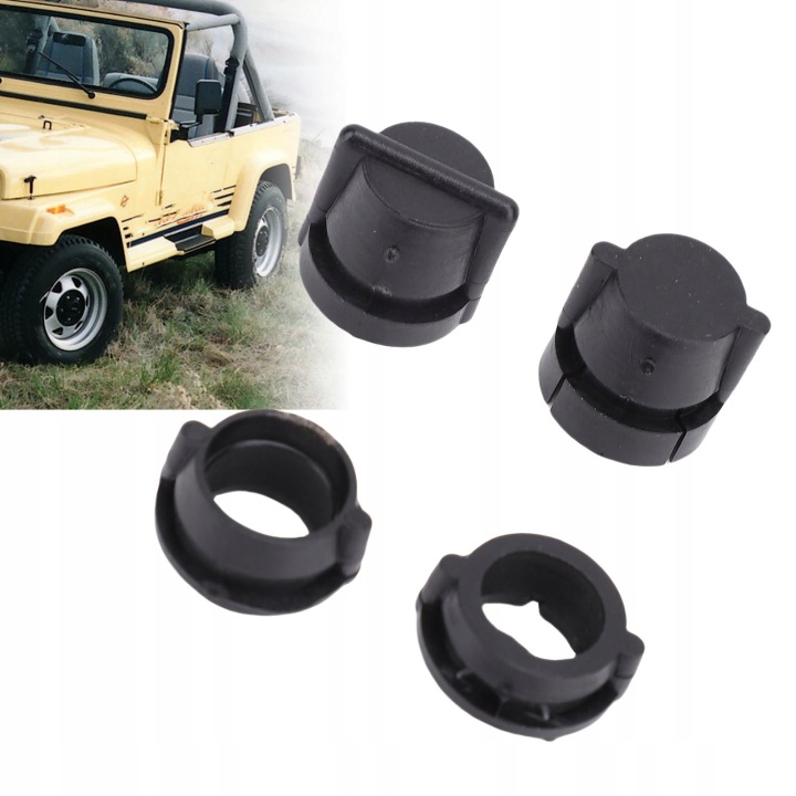 4 PCS SILENT-BLOC CONNECTEUR ESSUIE-GLACES AVANT VITRES POUR JEEP YJ 1987-1995