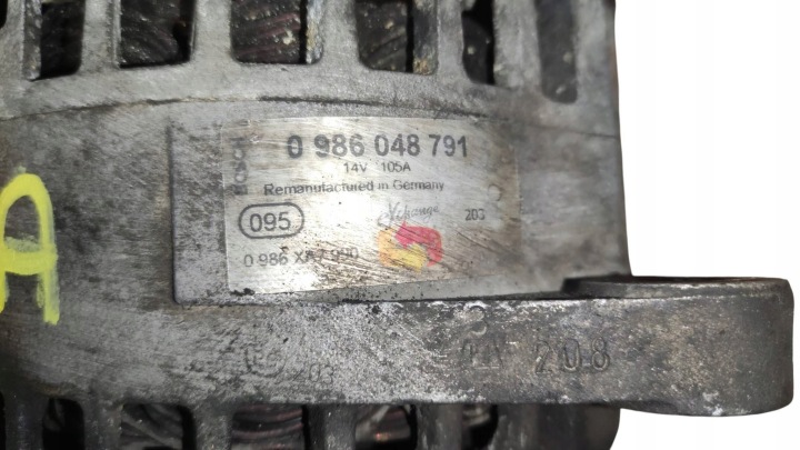 ALTERNATEUR OPEL VECTRA C LIFT ZAFIRA B 1.9 CDTI 8V 16V 0986048791