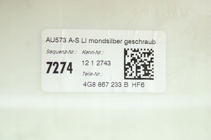 ORIGINALE PROTECTION MONTANTS GAUCHE AVANT AUDI A7 C7 4G8867233B 32KM!