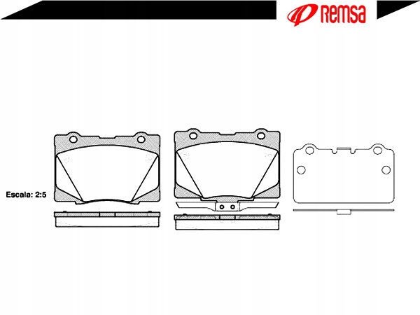 REMSA 1422.02 KIT PLAQUETTES FREINS FREINS DISQUE
