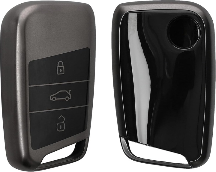 CHÂSSIS CLÉ AUTOMOBILE SILICONÉE 3PRZYCISKOWA NOIRE MAT