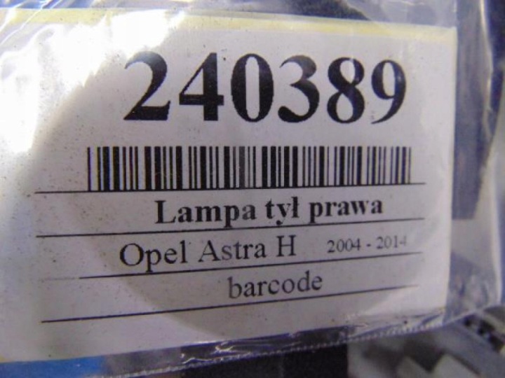 OPEL ASTRA H PHARE ARRIÈRE DROITE UNIVERSEL 24451840