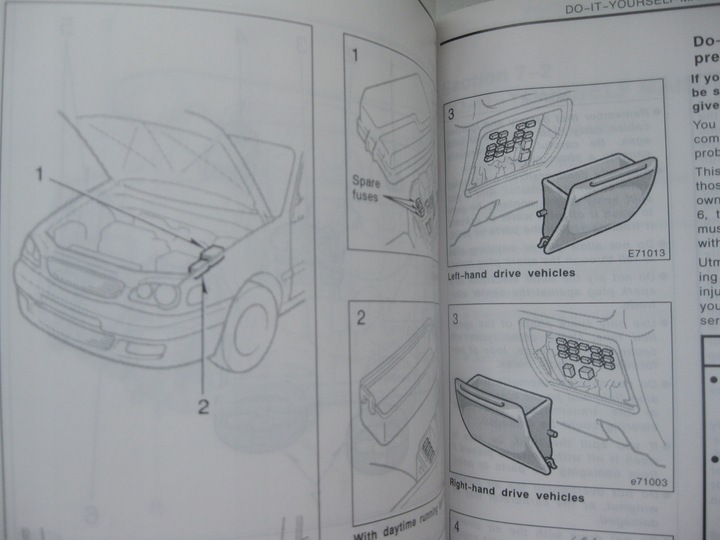 TOYOTA COROLLA E11 RESTYLING 99-02 LIBRO MANTENIMIENTO ENG 