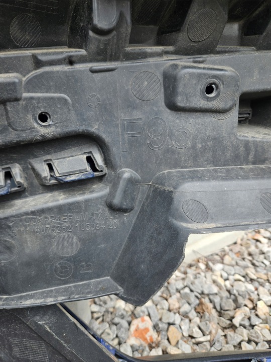 PARE-CHOCS AVANT AVANT BMW X6M F96 M-POWER 2019-2023 BLEU OKLEJONY FOLI