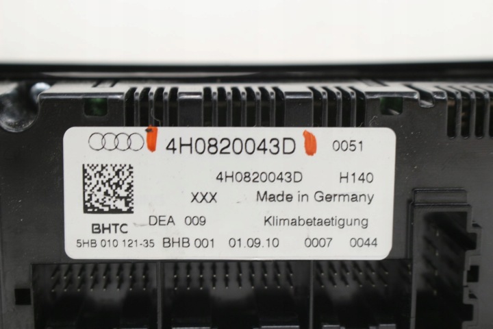 PANNEAU CLIMATISATION 4H0820043D AUDI A8 D4