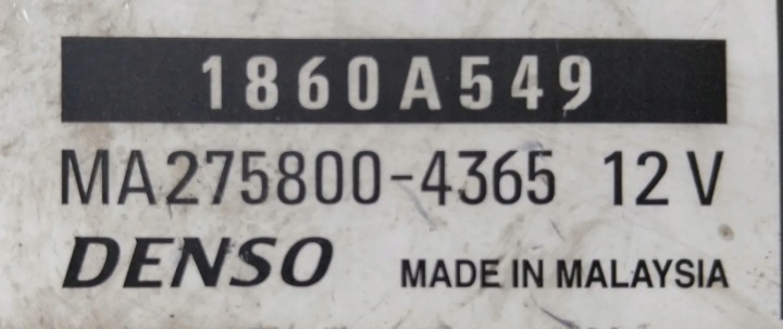 MITSUBISHI L200 IV 2.5 ORDINATEUR CONTRÔLEUR MOTEUR 1860A549 MA275800-4365